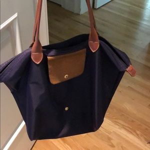 PURPLE MEDIUM LONG CHAMP BAG